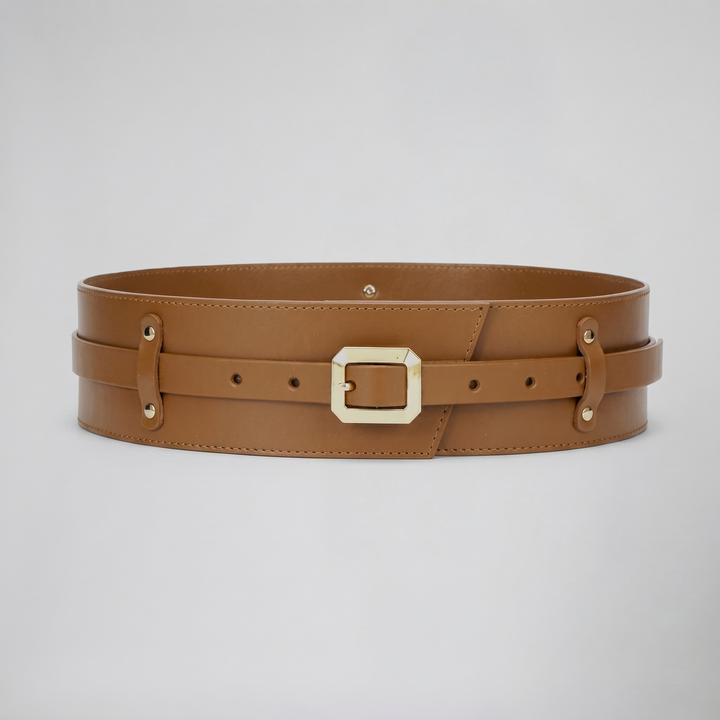 Women’s Wide Buckle Waist Cincher Belt | Olamil