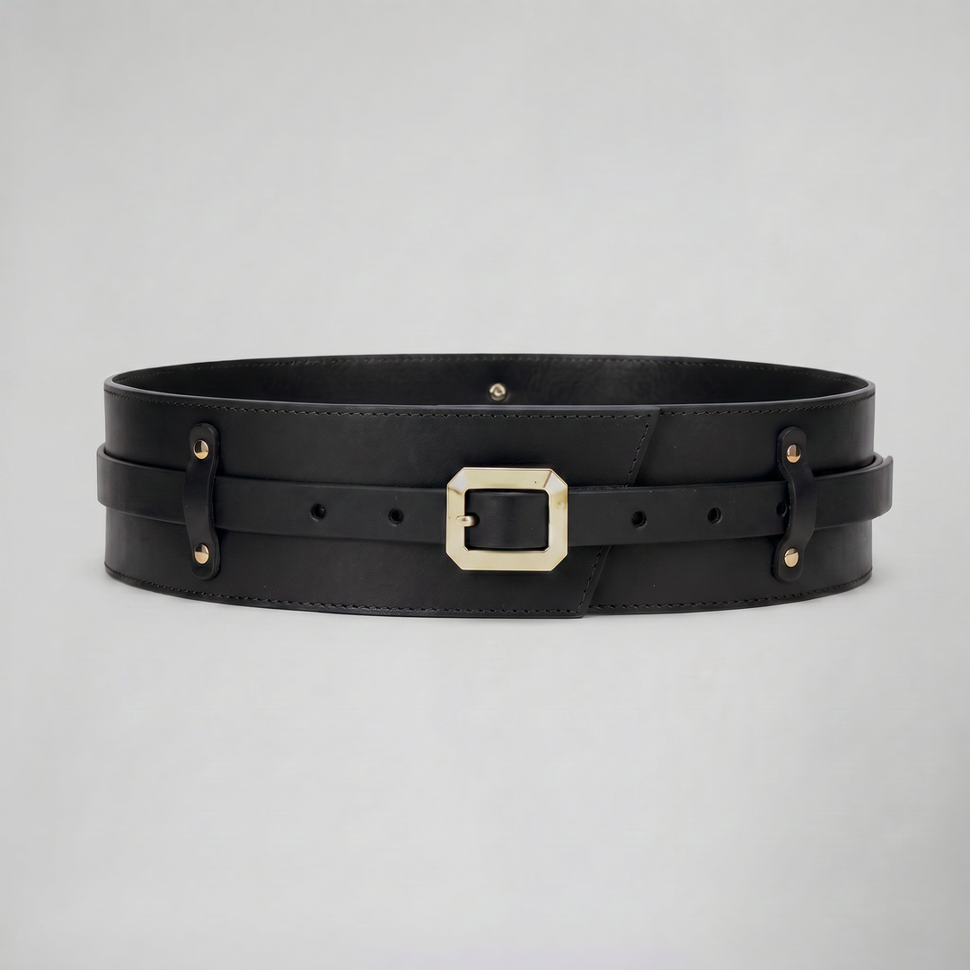 Women’s Wide Buckle Waist Cincher Belt | Olamil