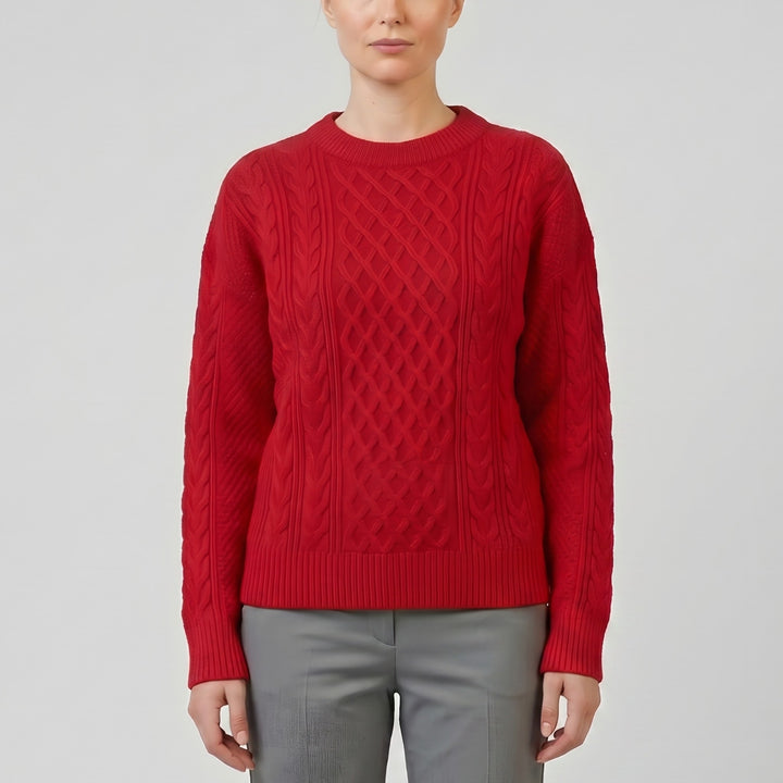 Women’s Wool-Blend Cable Knit Cardigan | Olamil