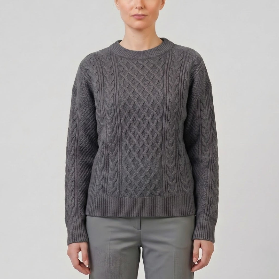 Women’s Wool-Blend Cable Knit Cardigan | Olamil
