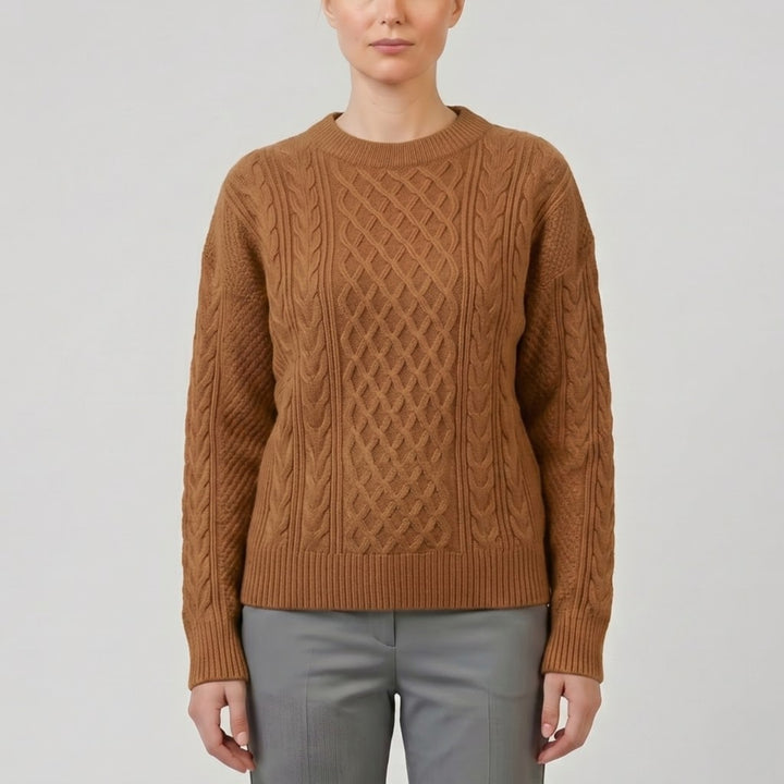 Women’s Wool-Blend Cable Knit Cardigan | Olamil