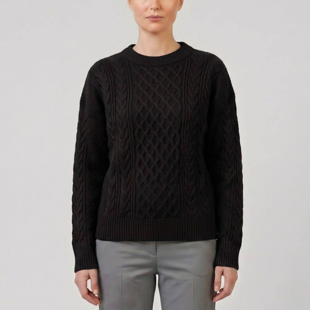 Women’s Wool-Blend Cable Knit Cardigan | Olamil