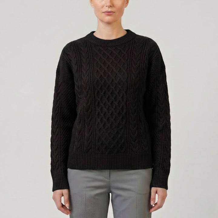 Women’s Wool-Blend Cable Knit Cardigan | Olamil