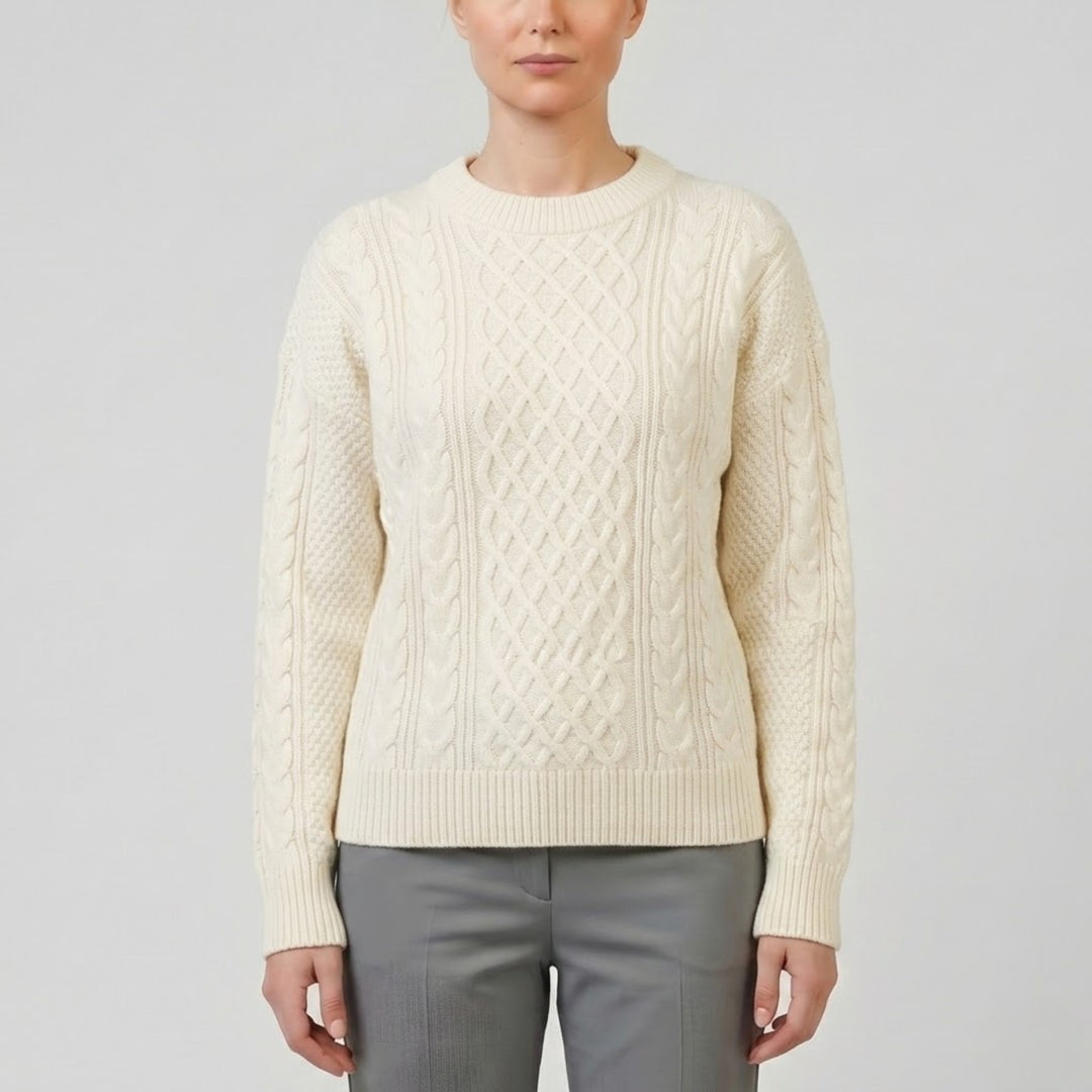 Women’s Wool-Blend Cable Knit Cardigan | Olamil