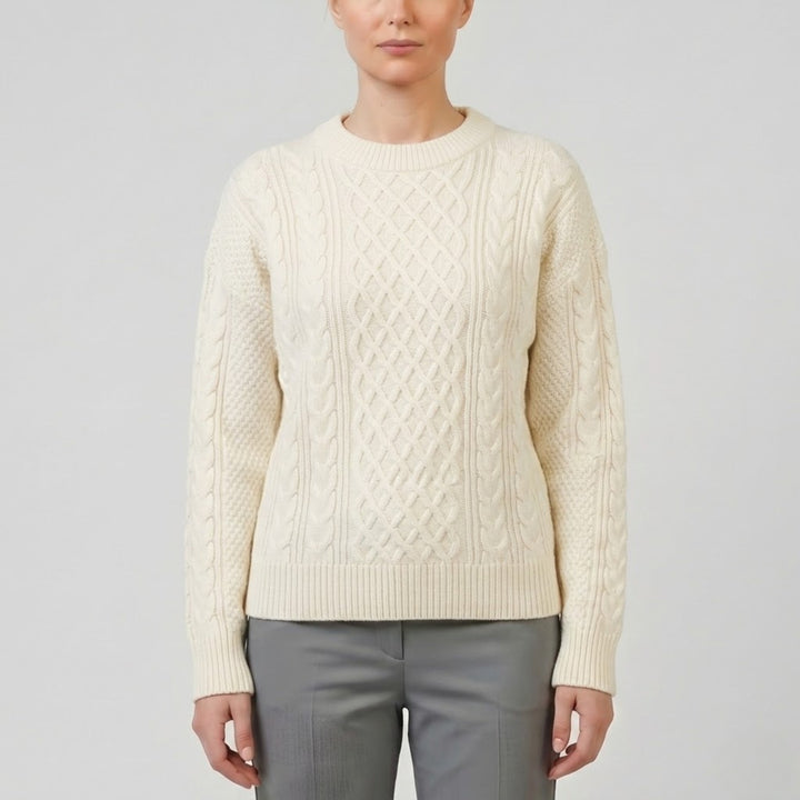 Women’s Wool-Blend Cable Knit Cardigan | Olamil